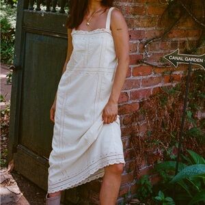 Aerie Cream Midi Dress